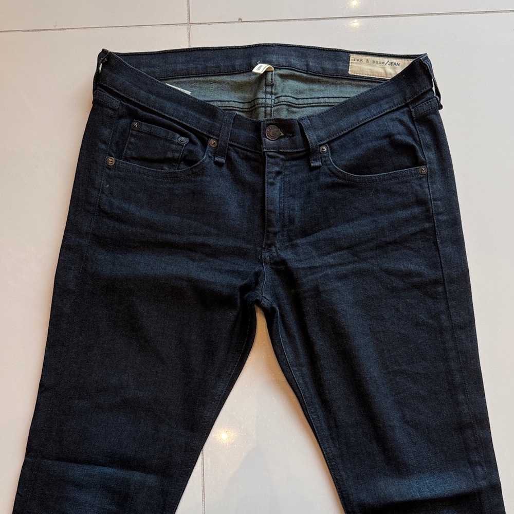 rag & bone Women’s Deep Indigo Skinny Jeans